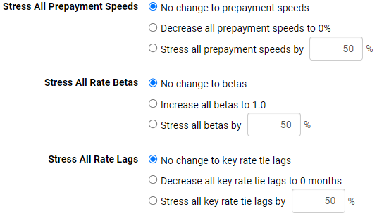 Earnings at Risk Manage Scenarios stress testing options.