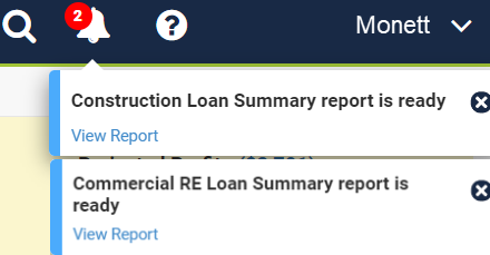 Pricing Opportunity loan report notifications.