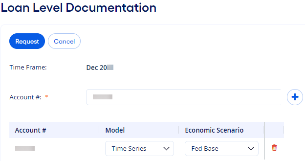 Loan Level Documentation dialog box.