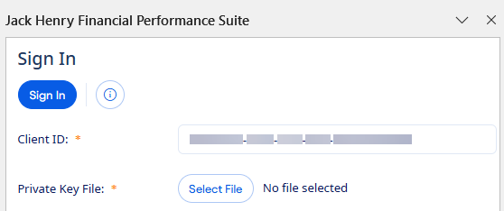 FPS Function Manager add-in sign-in page.