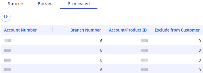 File Layout Setup Processed view.