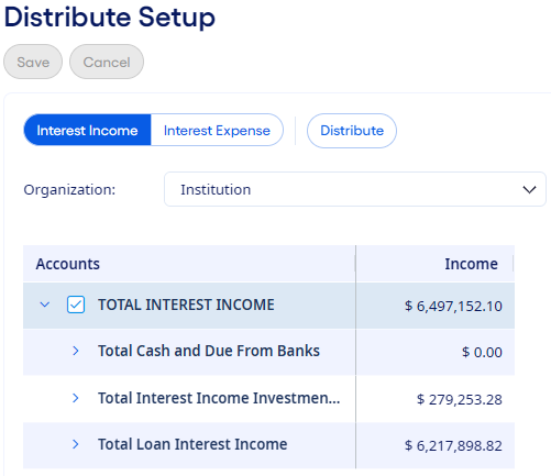 Distribute Setup page.